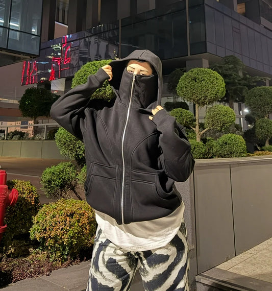 BLACK NINJA HOODIE