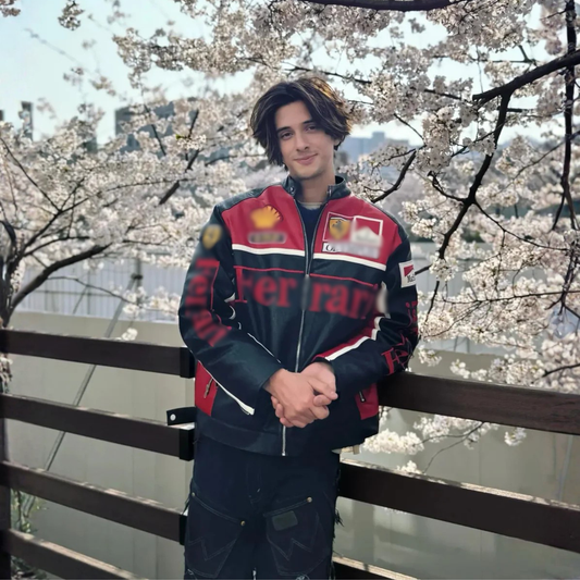 Ferrari F1 Racing Leather Jacket