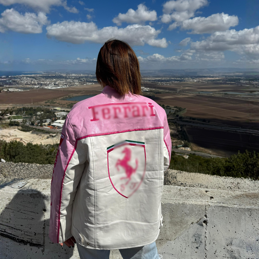 Formula Pink Leather Jacket