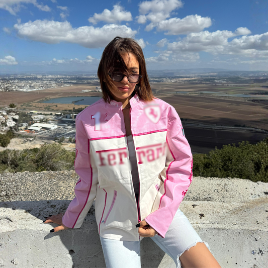 Formula Pink Leather Jacket