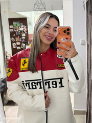 Formula 1 Ferrari Racing Leather Jacket