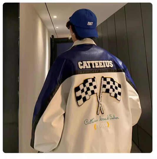 Motorcycle Embroidery Racing Jacket