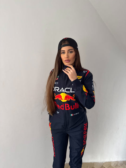 red bull racing dress Red bull racing Logo Rib sleeveless dress Black
