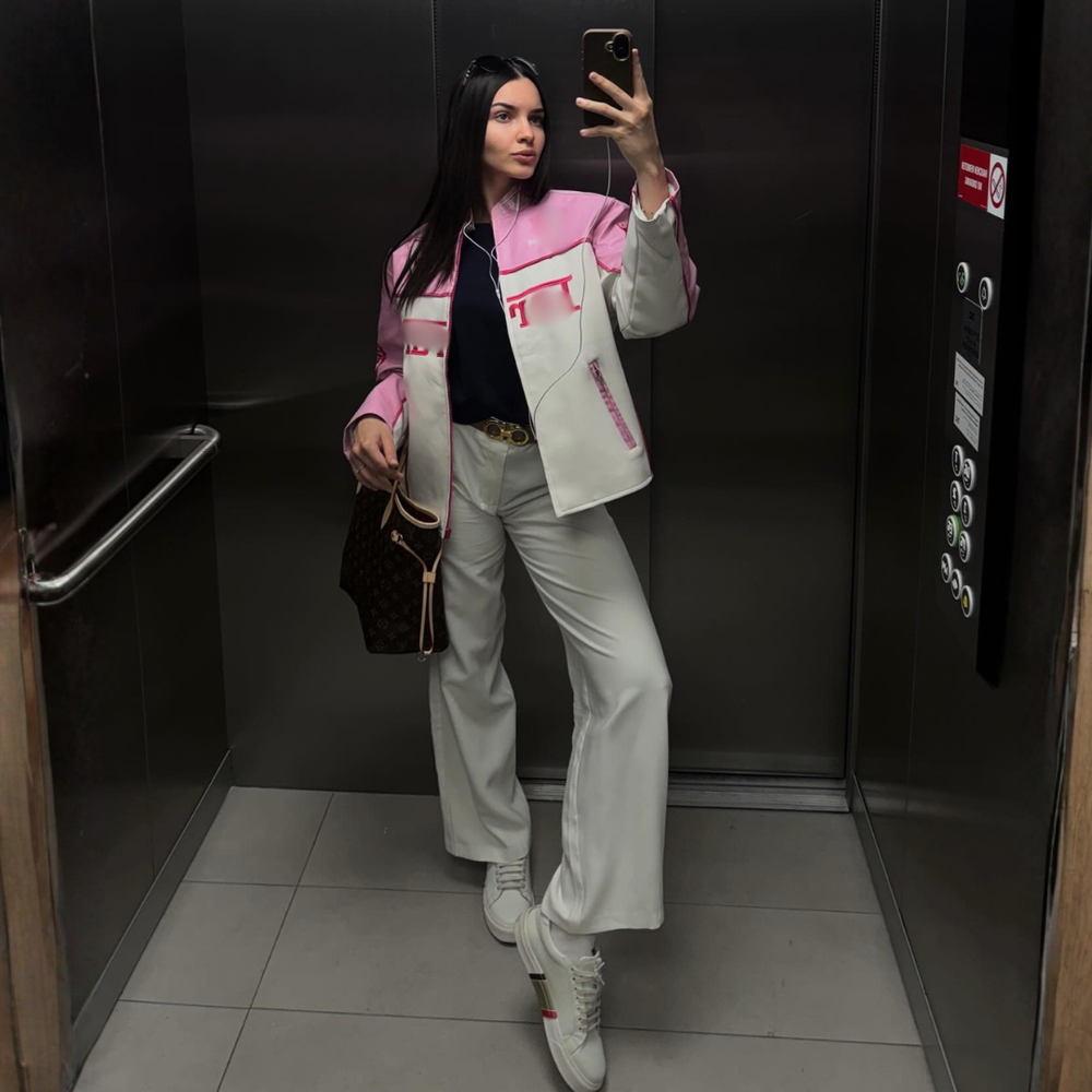 Formula Pink Leather Jacket