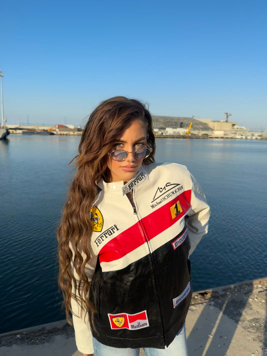 Ferrari F1 Racing Leather Jacket