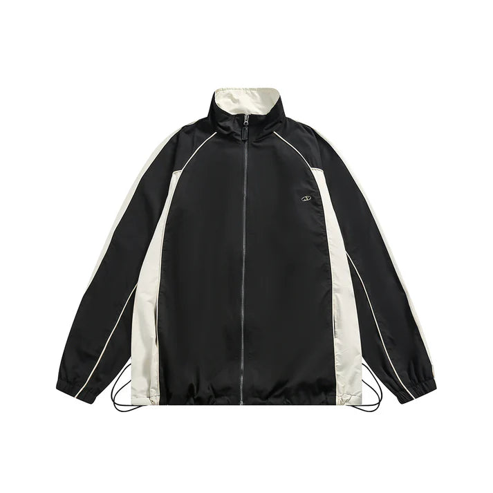 American casual retro sports jacket stand collar jacket