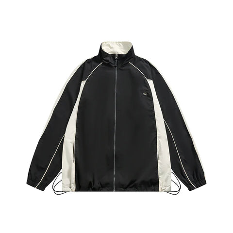 American casual retro sports jacket stand collar jacket
