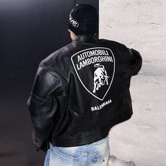 Formula Lamborghini Racing Leather Jacket