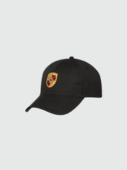 Genuine Porsche Black Crest Logo Cap