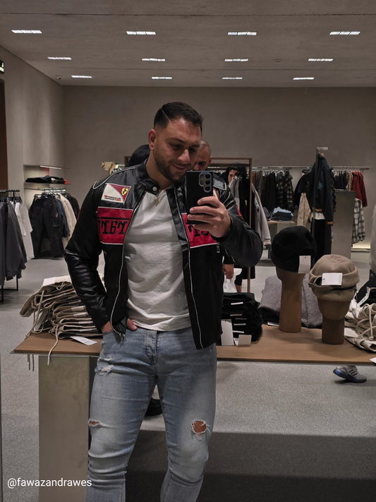 Ferrari F1 Racing Leather Jacket