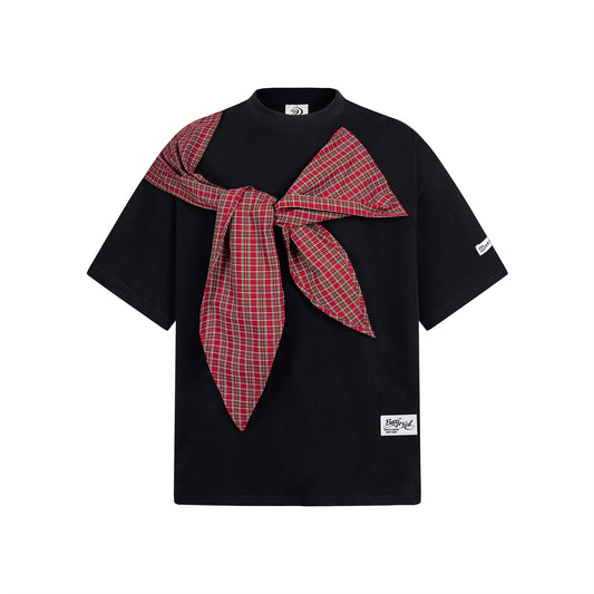 playable sleeved and loose casual t-shirt