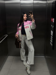 Formula Pink Leather Jacket