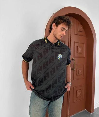 BRAZILIAN OVERSIZED POLO COLLAR T-SHIRT